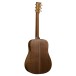 Martin DJr-E Walnut Dreadnought, Natural - back