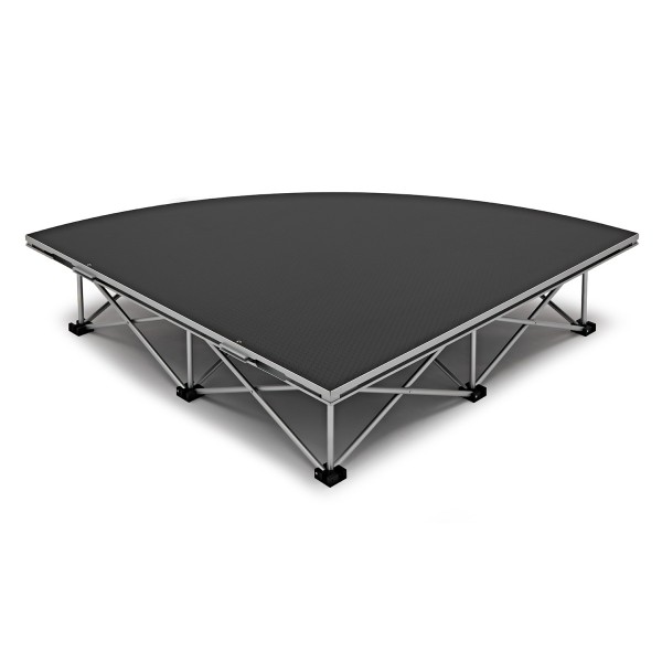 Quarter Circle Portable Stage Kit by Gear4music, 20cm