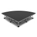 Quarter Circle Portable Stage Kit by Gear4music, 20cm