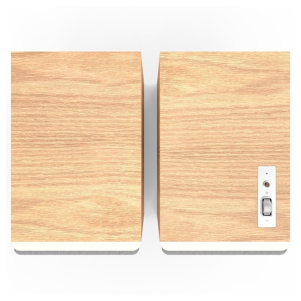Klipsch The Nines II Active Hi-Fi Speakers, Red Oak - top 