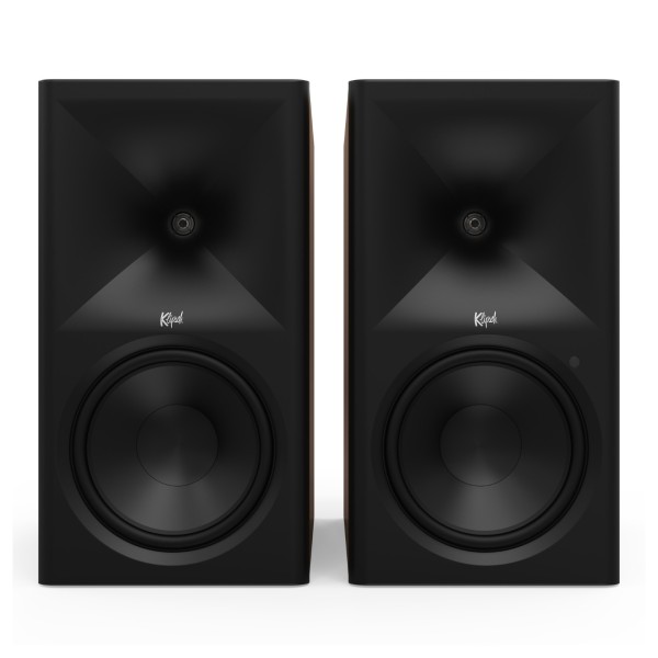 Klipsch The Nines II Active Hi-Fi Speakers, Walnut - front 