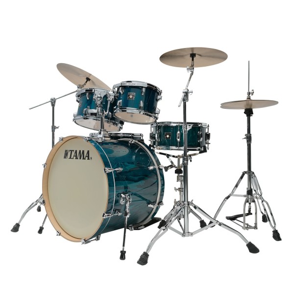 Tama Superstar Classic 22" 5pc Shell Pack, Gloss Sapphire Lacebark Pine
