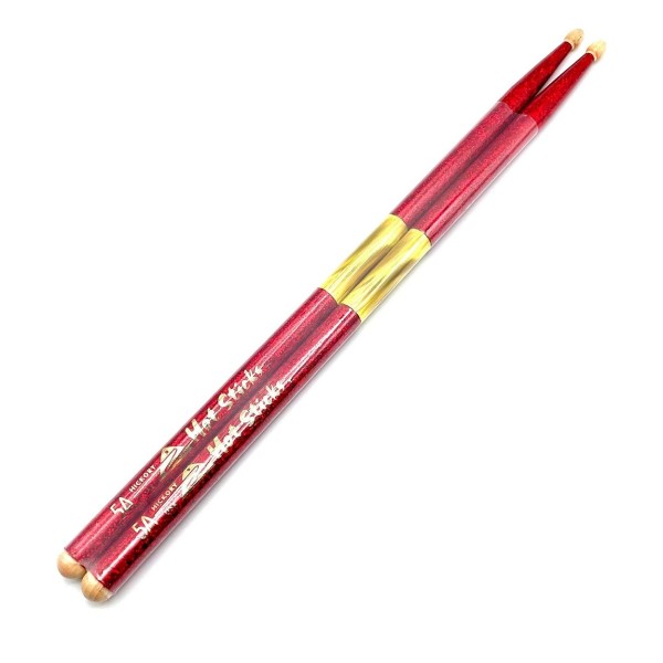 Hot Sticks 5A Wood Tip Macrolus, Red Sparkle