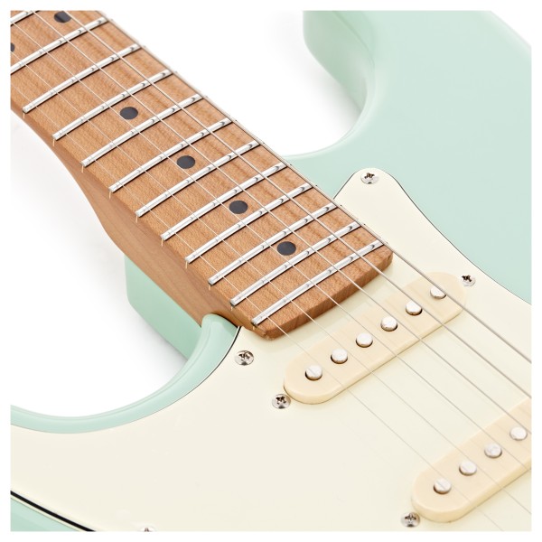 JET Guitars JS-300 Roasted Maple Left Handed, Sea Foam Green