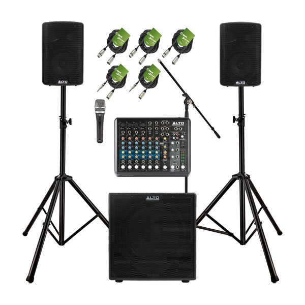Alto Professional TX408 Complete PA System Bundle