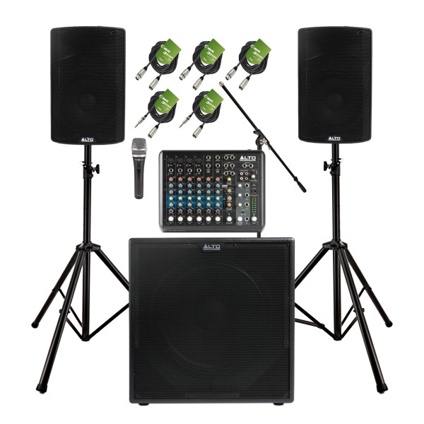 Alto Professional TX412 Complete PA System Bundle
