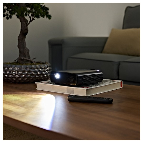 Philips PicoPix Max One Full HD 1080p Compact Portable Projector - Lifestyle Living Room Setup