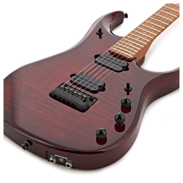 Music Man JP15 Flame Maple, Red Tide - body