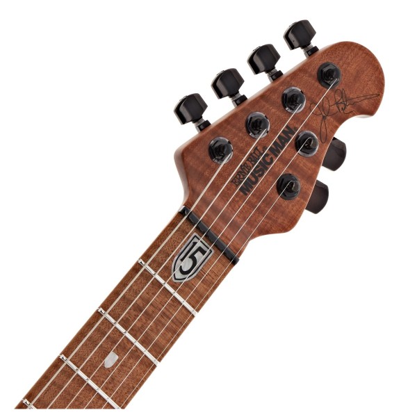 Music Man JP15 Flame Maple, Red Tide - headstock