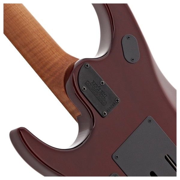Music Man JP15 Flame Maple, Red Tide - neck joint