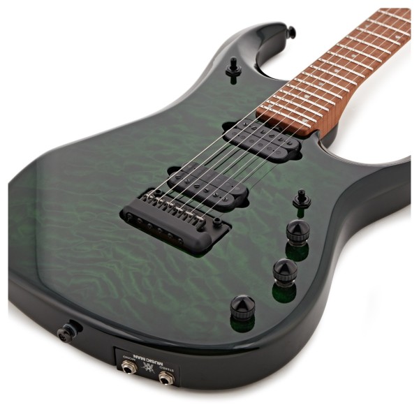 Music Man JP15 Quilted Maple, Green Tiger Eye - body