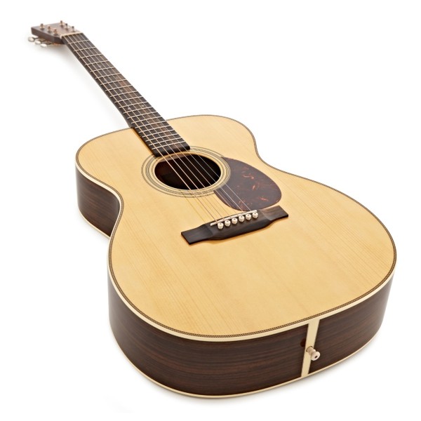 Martin Custom Shop OM-28 Herringbone #M2628251 - angled shot