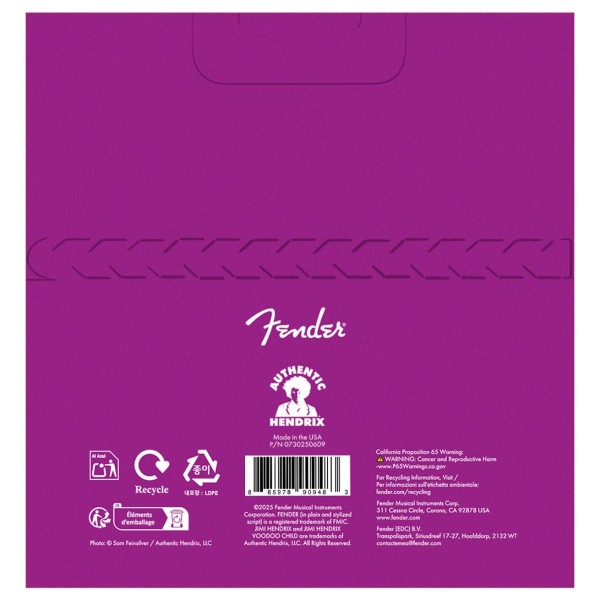 Fender Hendrix Voodoo Child Ball End NPS Guitar Strings, 10-38 - back