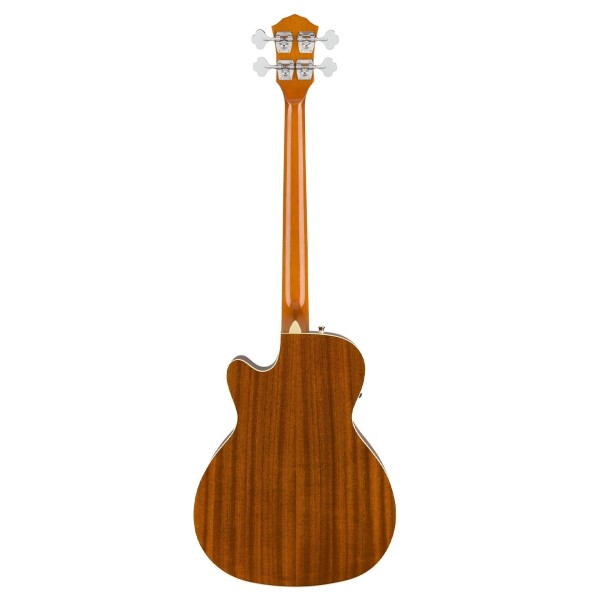 Fender FA-450CE Electro Acoustic Bass, 3-Tone Sunburst Back View