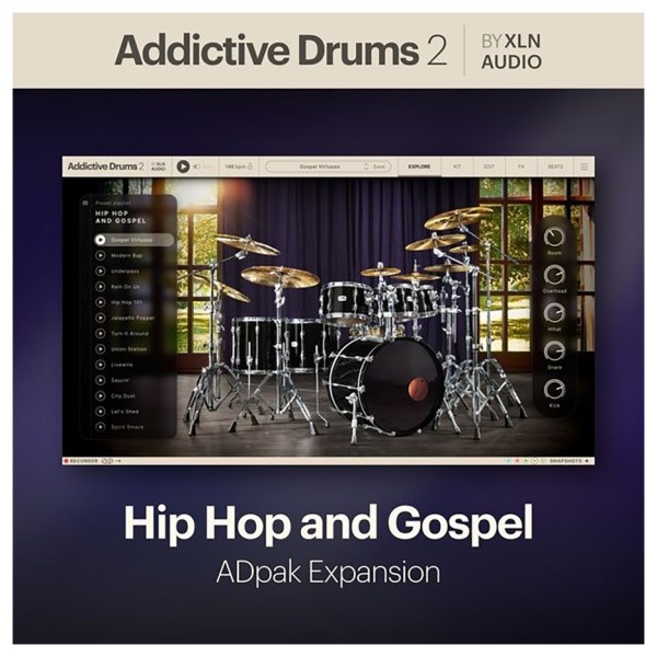 XLN Addictive Drums 2: Hip Hop and Gospel ADpak