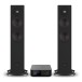 WiiM Amp Ultra Amplifier & DALI Sonik 5 Floorstanding Speakers Hi-Fi Bundle, Black Ash - Bundle