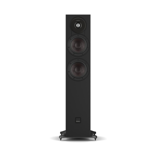 DALI Sonik 5 Floorstanding Speakers (Pair), Black Ash - Front no grille
