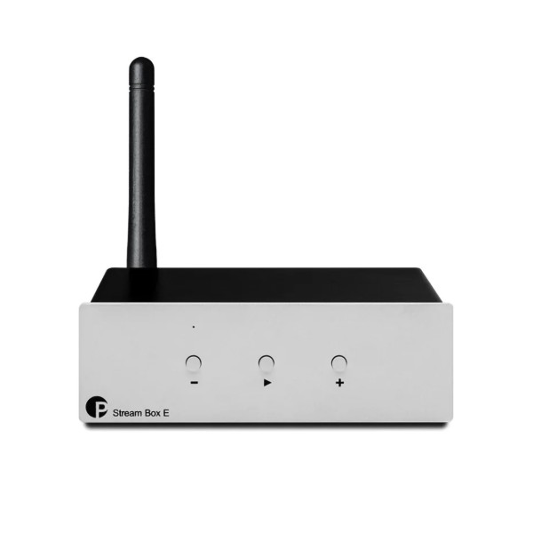 Pro Ject Stream Box E multi-room and feature rich streamer, Silver front 