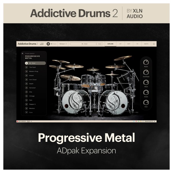 XLN Addictive Drums 2: Progressive Metal ADpak