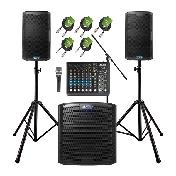Alto Professional TS412 Complete PA System Bundle