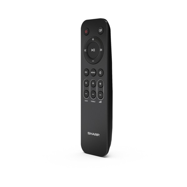 SHARP HT-SPR52021 Wireless Rear Speakers (Pair), Silver remote 
