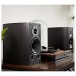 Wharfedale Diamond 9.1 Bookshelf Speakers (Pair), Black - Lifestyle