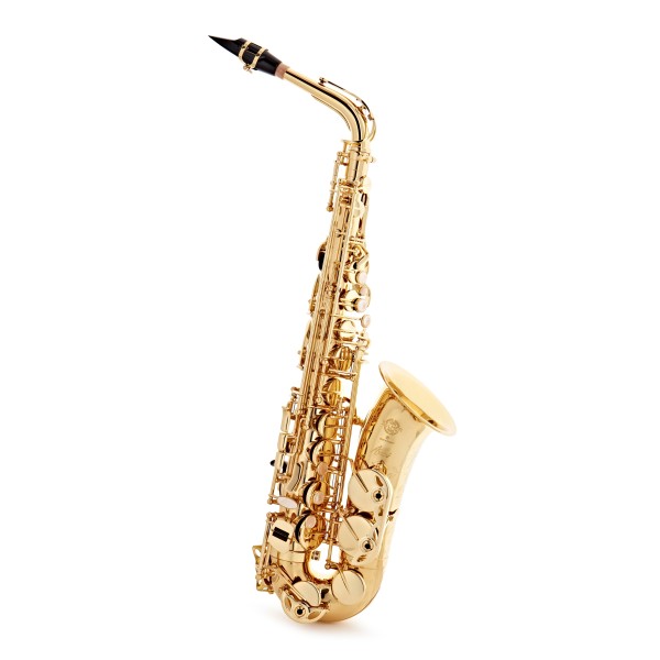 Selmer Paris Axos Alto Saxophone Outfit, Gold Lacquer