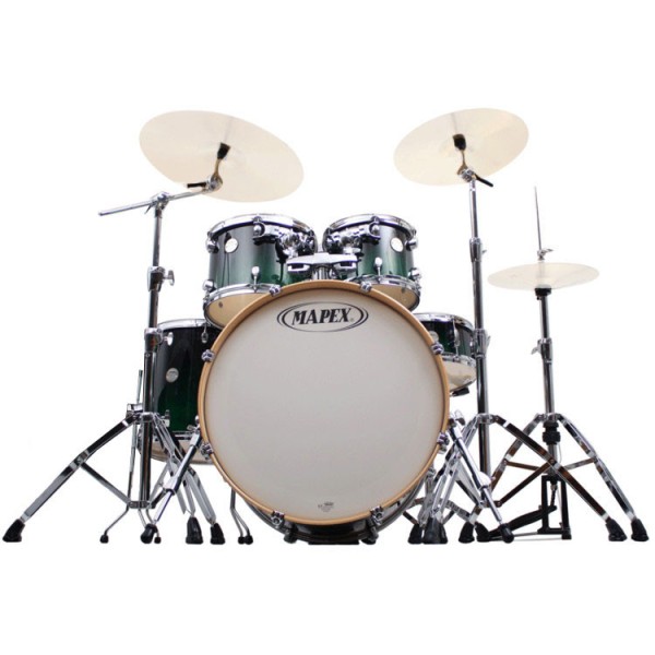 Mapex Meridian Birch 22Inch Fusion Drum Kit, Black Forrest Green Fade