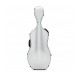 Young Polycarbonate Cello Case, Brushed Silver 
