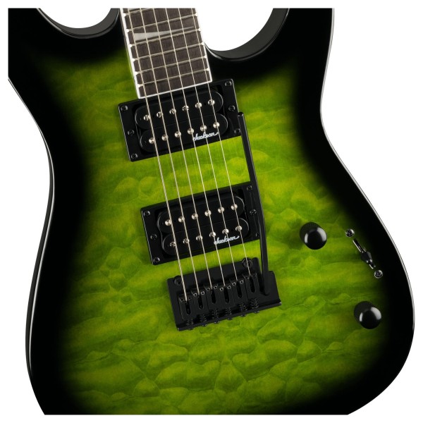 Jackson JS Series Dinky JS20 DKQ 2PT, Transparent Green Burst