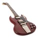Gibson Custom 1964 SG Standard Maestro, Aged Cherry Red #600244 - angled shot