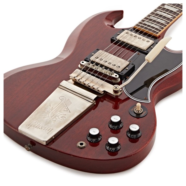 Gibson Custom 1964 SG Standard Maestro, Aged Cherry Red #600244 - body