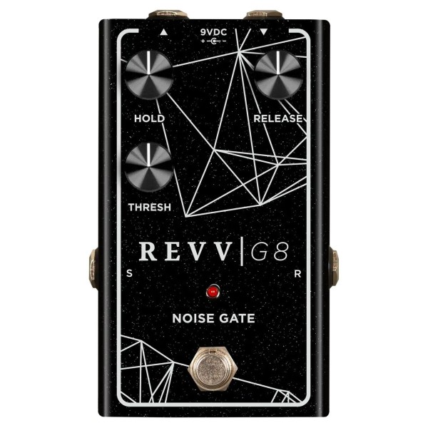 Revv G8 Noise Gate Pedal, Black Sparkle