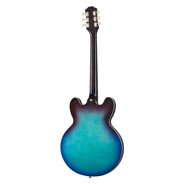 Epiphone ES-335 Figured, Blueberry Burst - Back