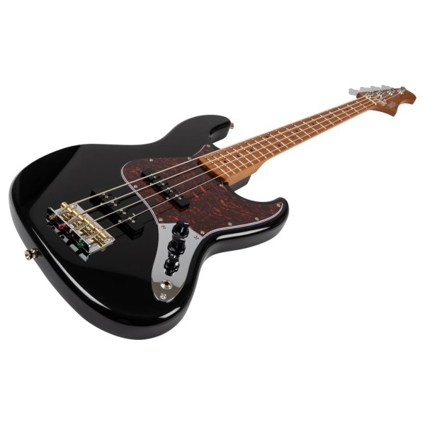 JET Guitars JJB-300 Bass, Black - angled shot