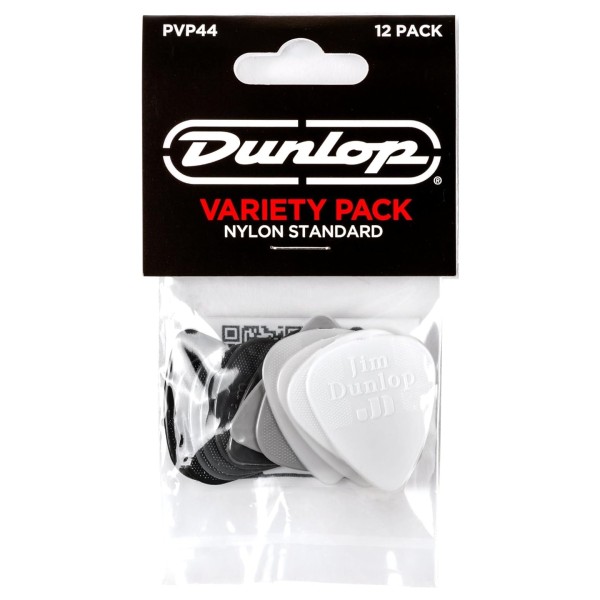 Dunlop 44P Nylon Standard Picks, Variety 12 Pack