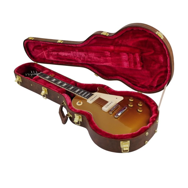 Gibson Les Paul Standard 50s P90, Gold Top #233550062 - guitar in case