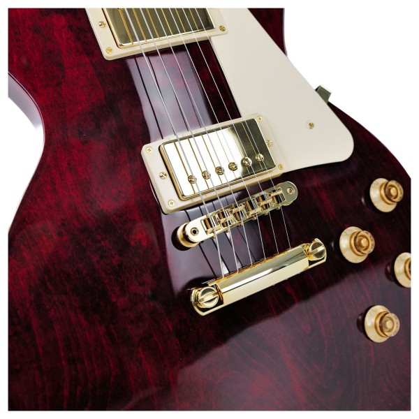 Gibson Les Paul Studio Gold Hardware, Wine Red #203850057 - bridge