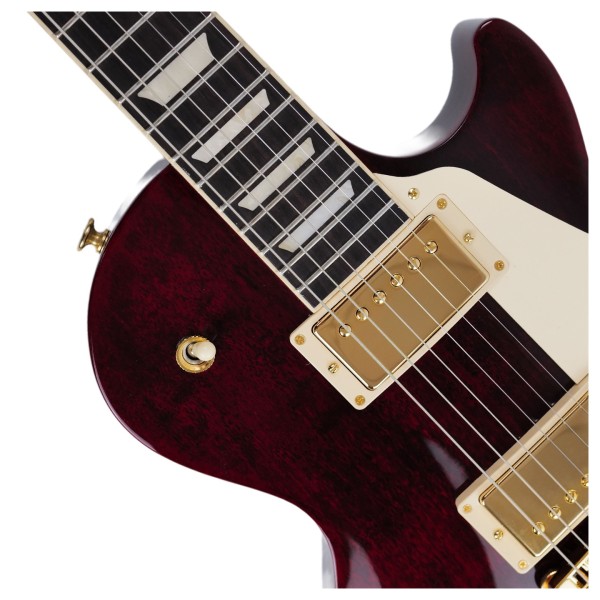 Gibson Les Paul Studio Gold Hardware, Wine Red - upper frets