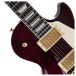 Gibson Les Paul Studio Gold Hardware, Wine Red - upper frets