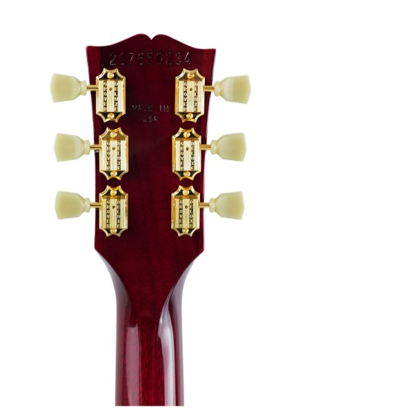 Gibson Les Paul Studio Gold Hardware, Wine Red - back of headstock