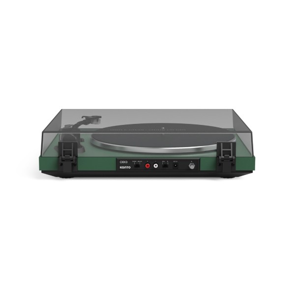 Kanto OBI3 Bluetooth Record Player, Matte Green - Rear