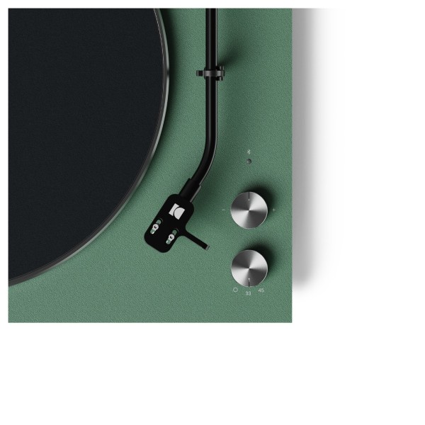 Kanto OBI3 Turntable with Bluetooth 5.3, Preamp, and Pitch Control, Matte Green - Pitch Cntrol