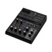Yamaha AG06 MK2 6 Channel Mixer with USB Interface, Black - Angled