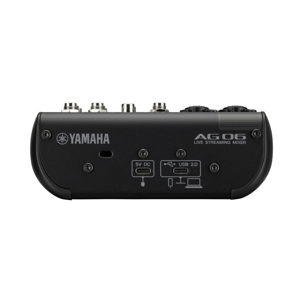 Yamaha AG06 MK2 6 Channel Mixer with USB Interface, Black - USB Connectors