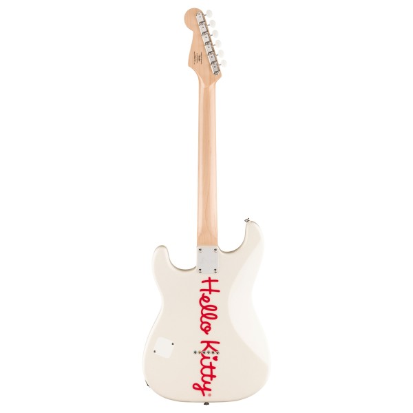 Squier Fender x Hello Kitty White Stratocaster - back 