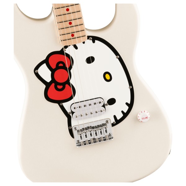 Squier Fender x Hello Kitty White Stratocaster - body 