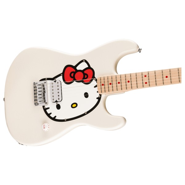 Squier Fender x Hello Kitty White Stratocaster - body and neck 