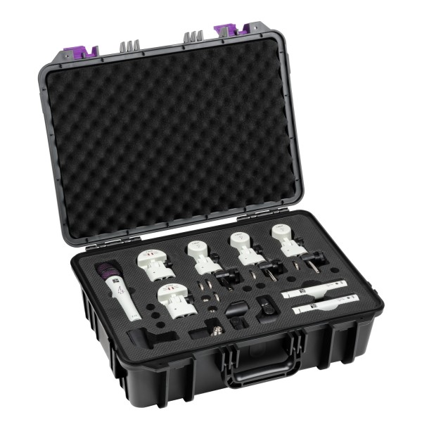 sE Electronics V Pack Eloy Casagrande Drum Microphone Kit, White - Side Angle