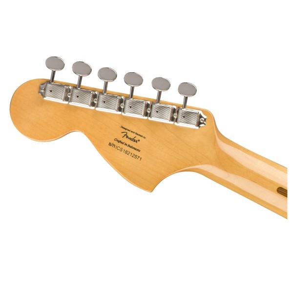 Squier Classic Vibe 70s Stratocaster LRL, Black - headstock back